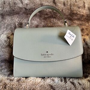 Kate Spade New York Soft Sage Leather Satchel Crossbody Bag NWT